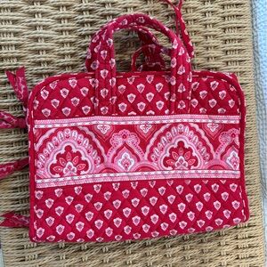 Vera Bradley Red Nantucket Hanging Toiletry Bag VINTAGE